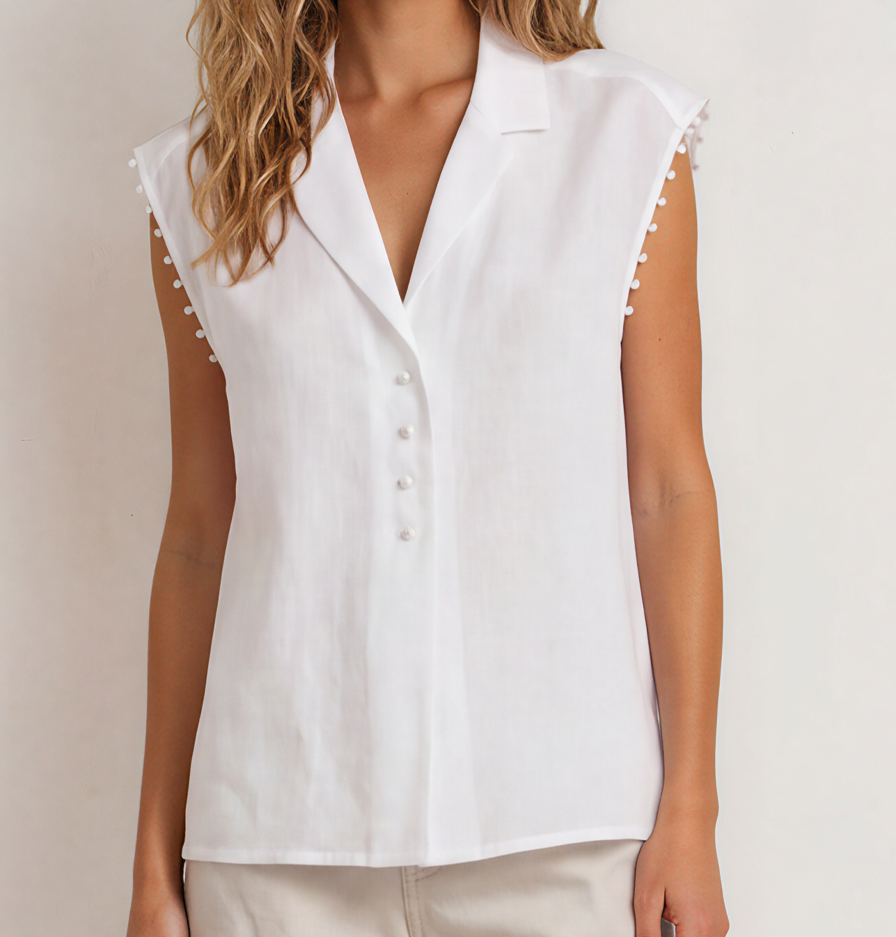 Perla Sutil Linen Shirt
