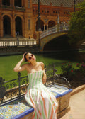 Aura Linen Stripes Dress