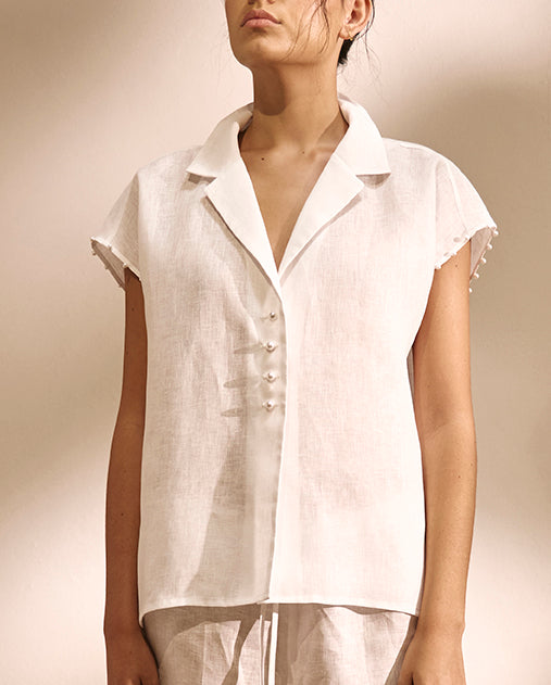 Perla Sutil Linen Shirt